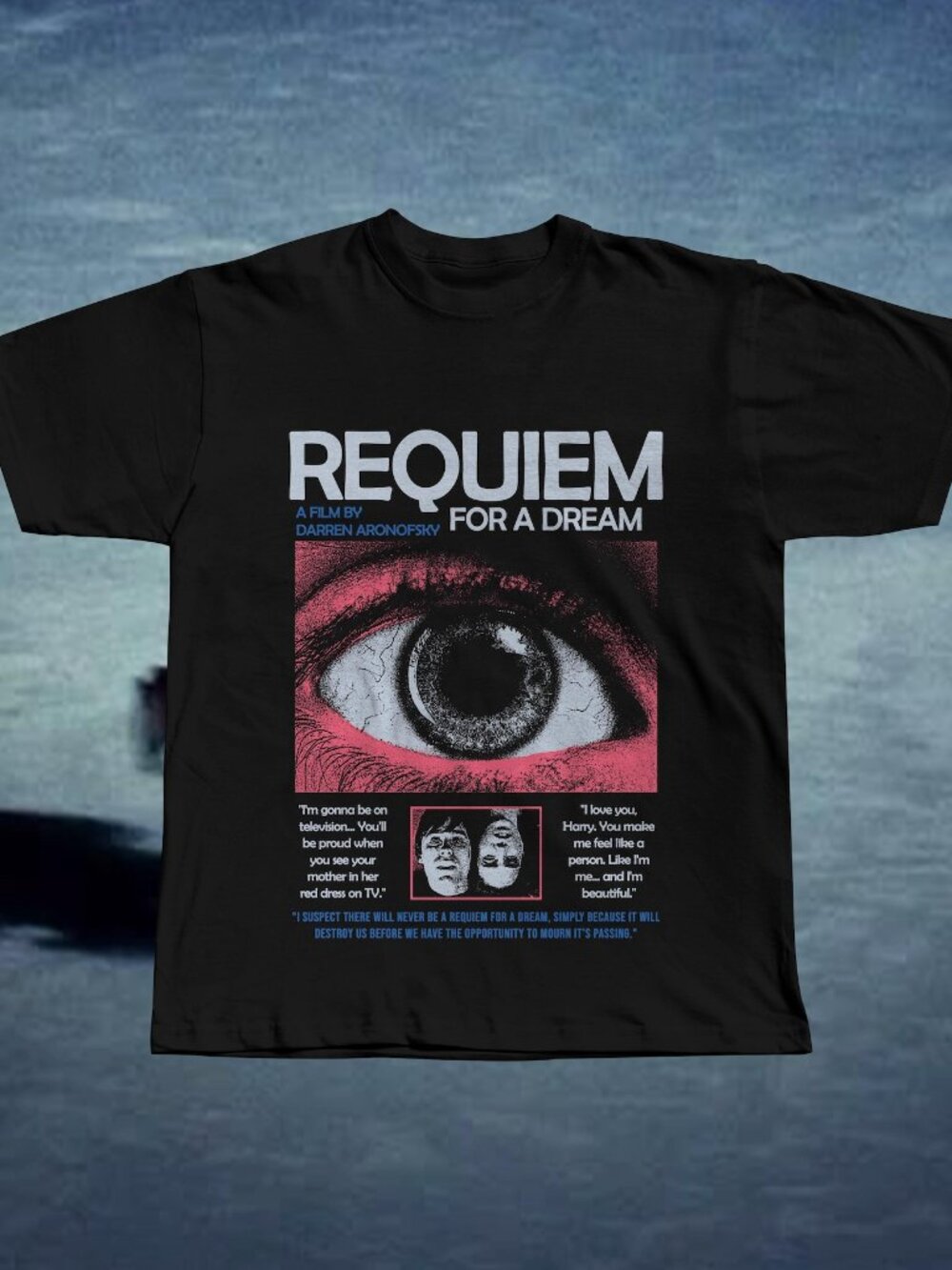 Requiem for a Dream Film T-Shirt, 2000 Psychological Drama Arthouse T-Shirt